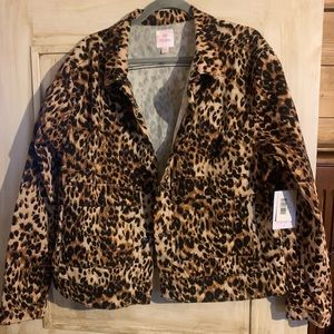 NWT Size 3x Lularoe brand leopard jacket